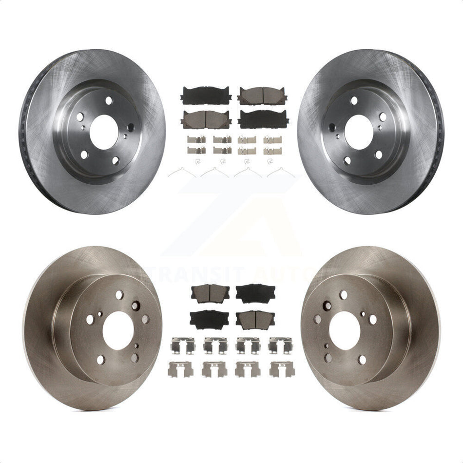 Front Rear Disc Brake Rotors And Ceramic Pads Kit For Toyota Camry Lexus ES350 Avalon K8C-100850 by Transit Auto