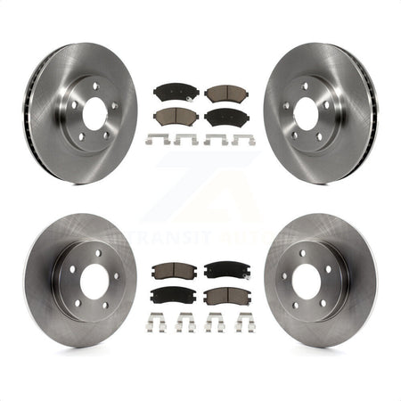 Front Rear Disc Brake Rotors And Ceramic Pads Kit For Cadillac DeVille Buick Park Avenue Eldorado Oldsmobile Aurora Riviera Seville K8C-100851 by Transit Auto