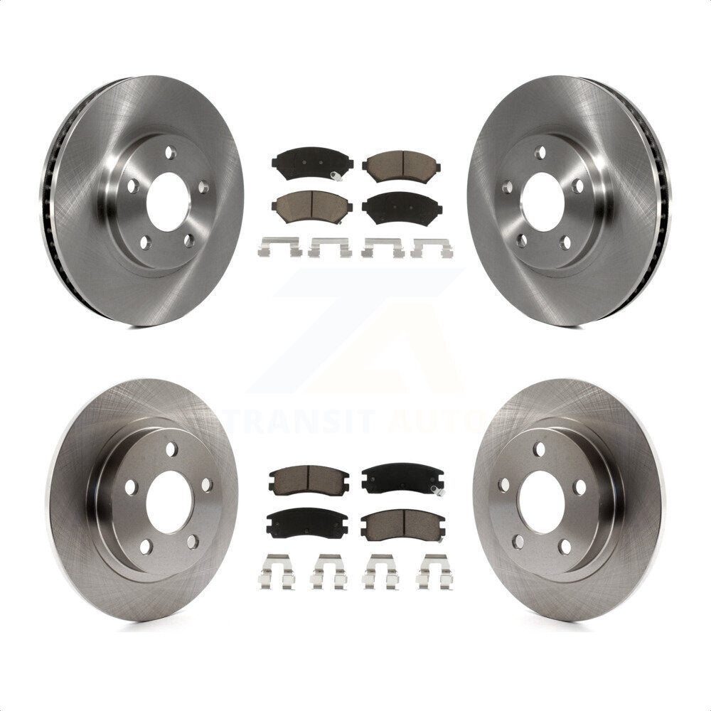 Front Rear Disc Brake Rotors And Ceramic Pads Kit For Buick LeSabre Park Avenue Pontiac Bonneville Oldsmobile Aurora Cadillac Eldorado K8C-100853 by Transit Auto