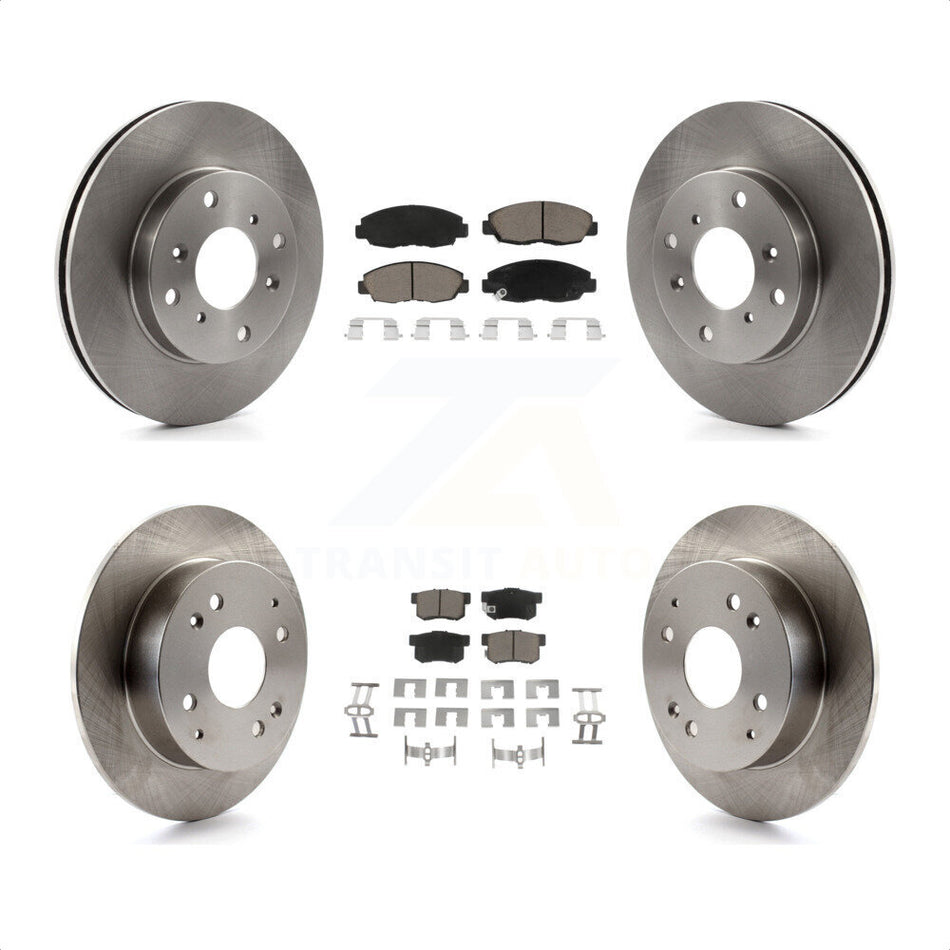 Front Rear Disc Brake Rotors And Ceramic Pads Kit For Honda Accord Acura CL K8C-100902 by Transit Auto