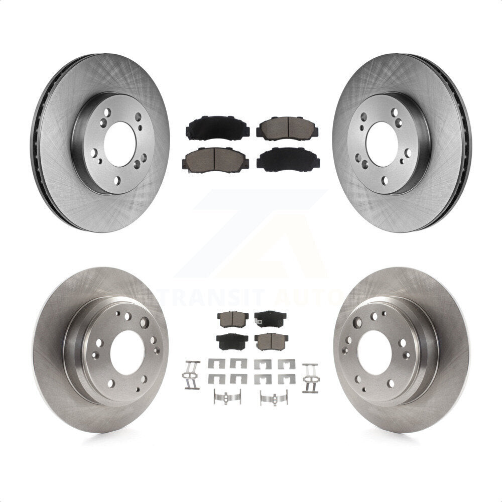 Front Rear Disc Brake Rotors And Ceramic Pads Kit For Acura Honda Odyssey Legend RL Isuzu Oasis K8C-100903 by Transit Auto