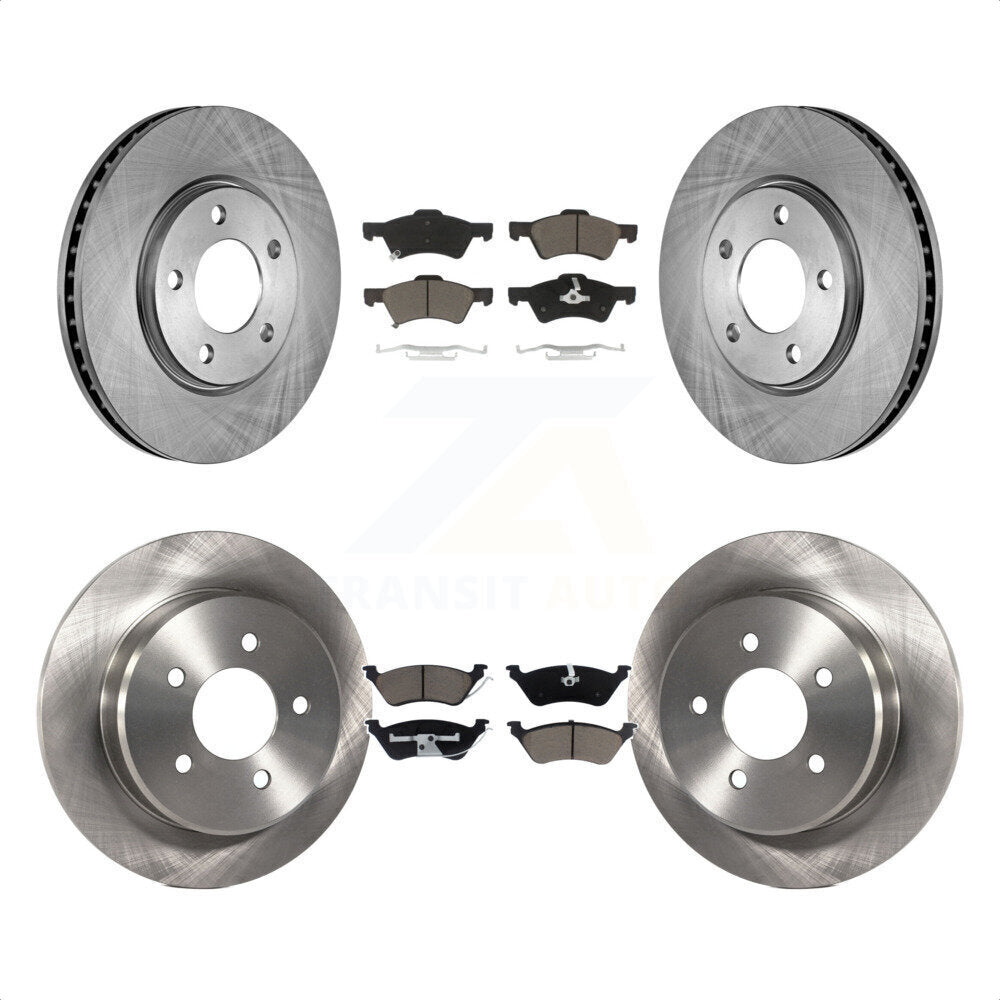 Front Rear Disc Brake Rotors And Ceramic Pads Kit For Dodge Grand Caravan Chrysler Town & Country Voyager K8C-100908 by Transit Auto