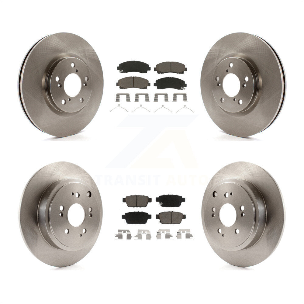 Front Rear Disc Brake Rotors And Ceramic Pads Kit For 2006-2014 Honda Ridgeline K8C-100928 by Transit Auto