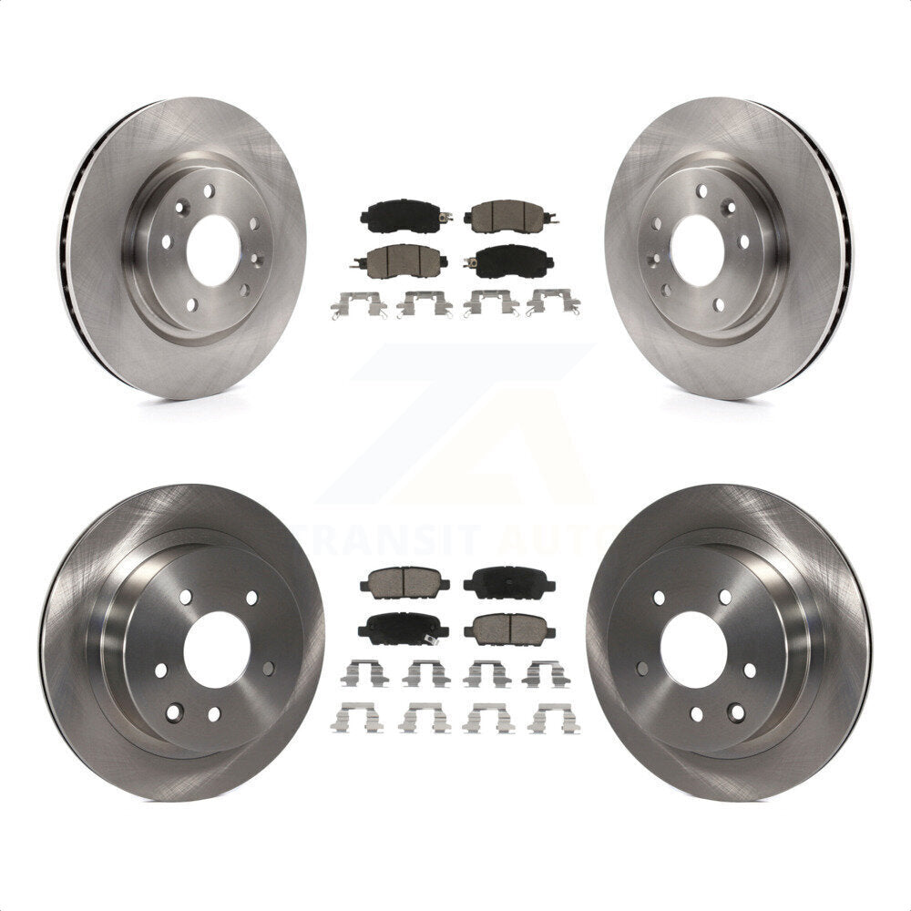 Front Rear Disc Brake Rotors And Ceramic Pads Kit For Nissan LEAF K8C-100939 by Transit Auto