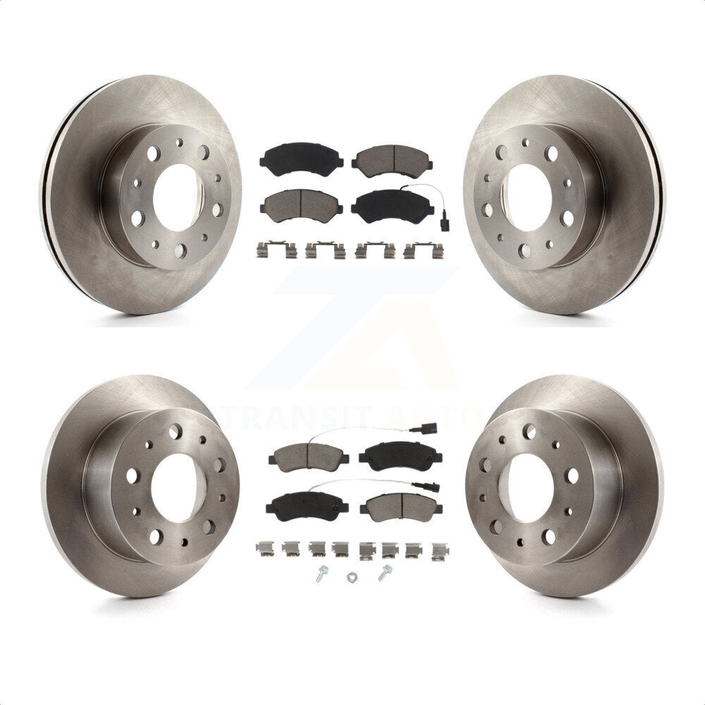 Front Rear Disc Brake Rotors And Ceramic Pads Kit For Ram ProMaster 1500 2500 3500 K8C-100952 by Transit Auto