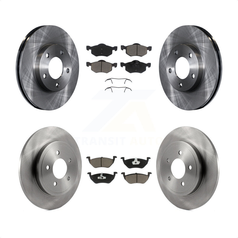 Front Rear Disc Brake Rotors And Ceramic Pads Kit For Mazda Tribute Mercury Mariner K8C-100958 by Transit Auto