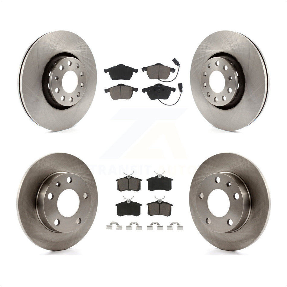 Front Rear Disc Brake Rotors And Ceramic Pads Kit For 2002 Audi S4 K8C-100968 by Transit Auto