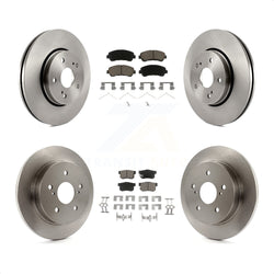 Front Rear Disc Brake Rotors And Ceramic Pads Kit For 2010-2013 Suzuki Kizashi K8C-100974