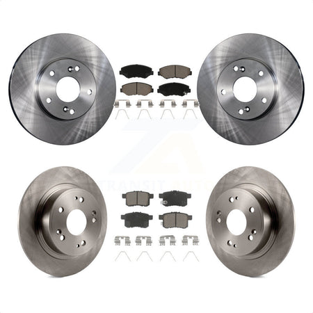 Front Rear Disc Brake Rotors And Ceramic Pads Kit For Honda Accord K8C-100987 by Transit Auto