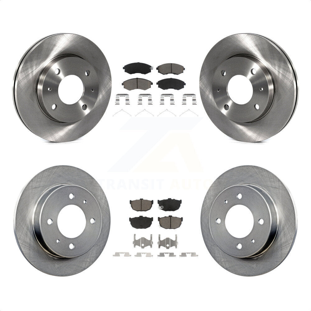 Front Rear Disc Brake Rotors And Ceramic Pads Kit For Hyundai Elantra K8C-101006 by Transit Auto