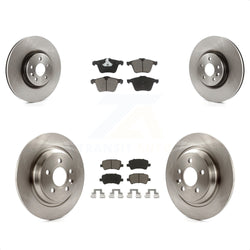 Front Rear Disc Brake Rotors And Ceramic Pads Kit For Volvo S60 V70 With 336mm Diameter Rotor K8C-101012