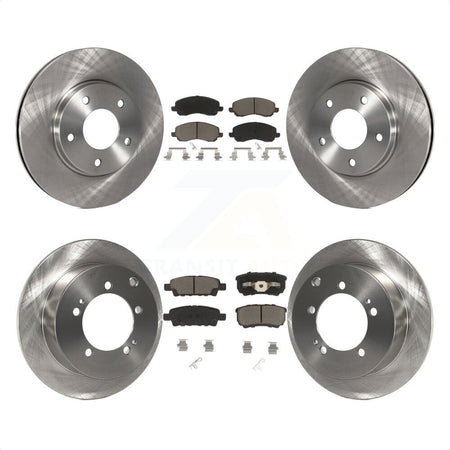 Front Rear Disc Brake Rotors And Ceramic Pads Kit For Mitsubishi Lancer K8C-101017 by Transit Auto