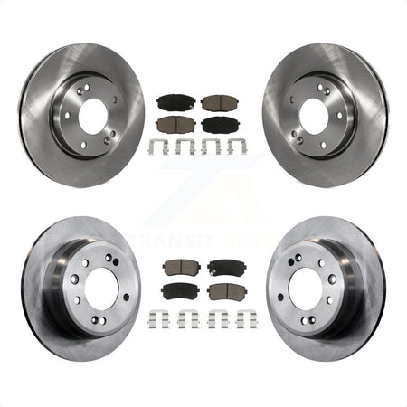 Front Rear Disc Brake Rotors And Ceramic Pads Kit For Hyundai Elantra K8C-101020 by Transit Auto