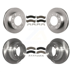 Front Rear Disc Brake Rotors And Ceramic Pads Kit For Chevrolet Express 4500 GMC Savana K8C-101041