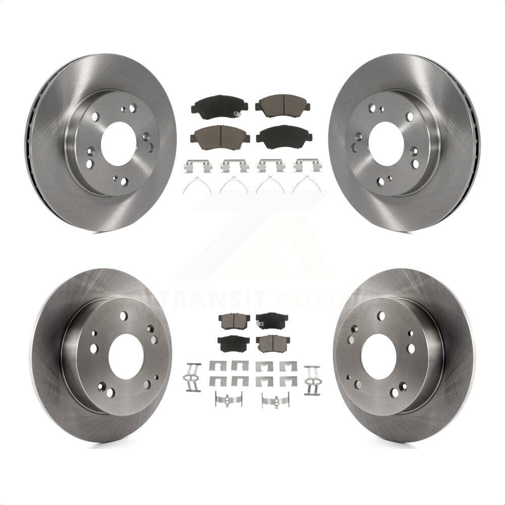 Front Rear Disc Brake Rotors And Ceramic Pads Kit For Honda Civic Acura RSX K8C-101077 by Transit Auto