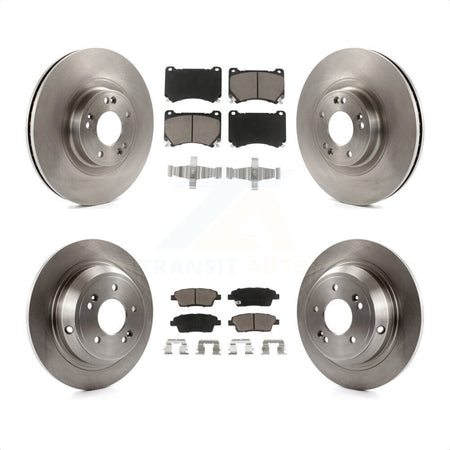 Front Rear Disc Brake Rotors And Ceramic Pads Kit For Hyundai Genesis K8C-101081 by Transit Auto