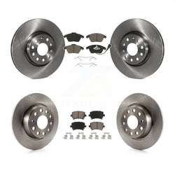 Front Rear Disc Brake Rotors And Ceramic Pads Kit For Volkswagen Passat GTI Eos Audi A3 Quattro Golf K8C-101115