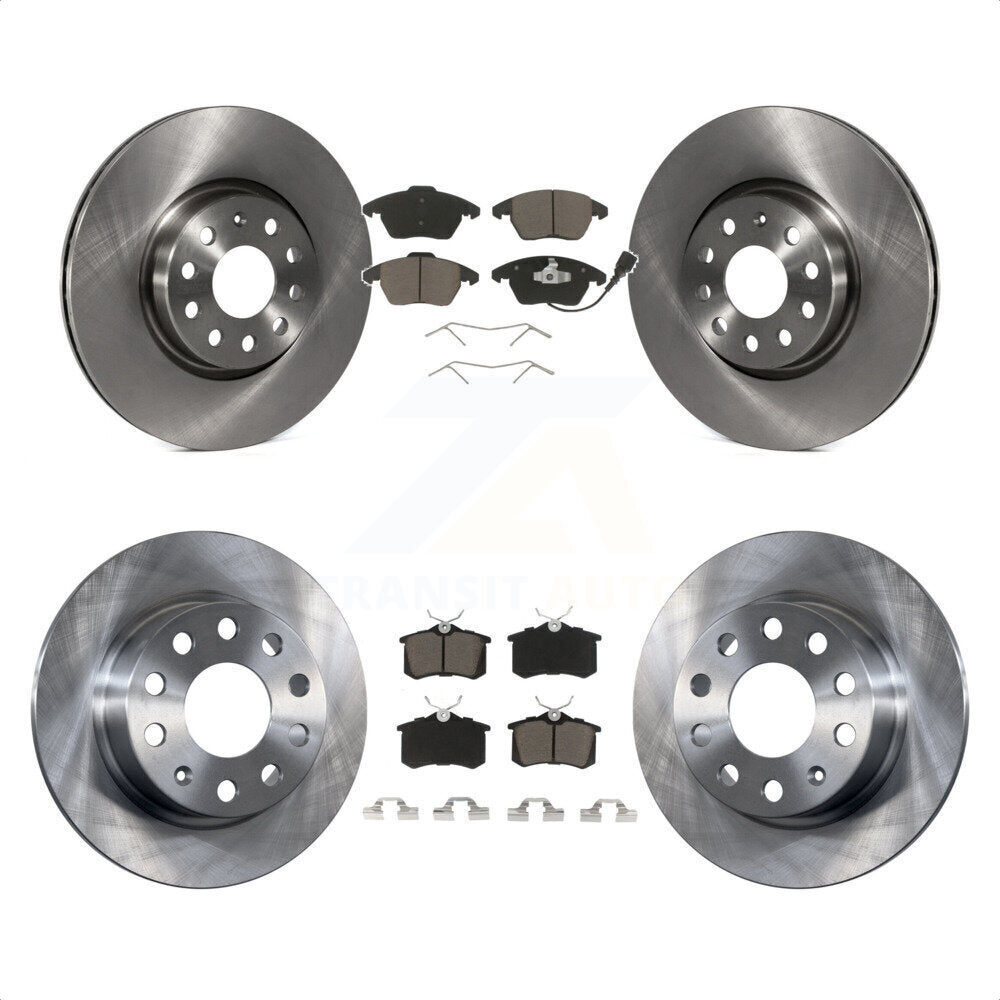 Front Rear Disc Brake Rotors And Ceramic Pads Kit For Volkswagen Jetta Beetle K8C-101117 by Transit Auto