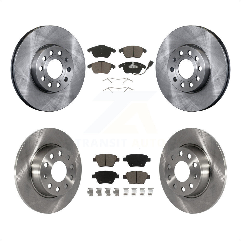 Front Rear Disc Brake Rotors And Ceramic Pads Kit For Volkswagen Beetle K8C-101127 by Transit Auto