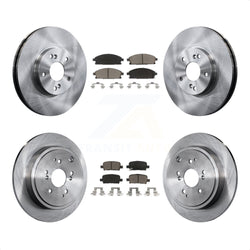 Front Rear Disc Brake Rotors And Ceramic Pads Kit For 2003-2006 Acura MDX K8C-101140