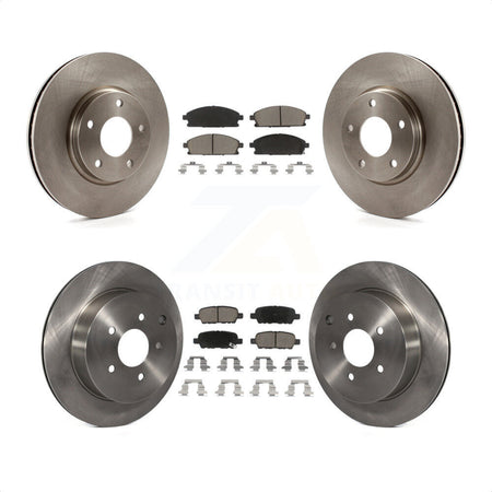 Front Rear Disc Brake Rotors And Ceramic Pads Kit For 2004-2009 Nissan Quest K8C-101141 by Transit Auto