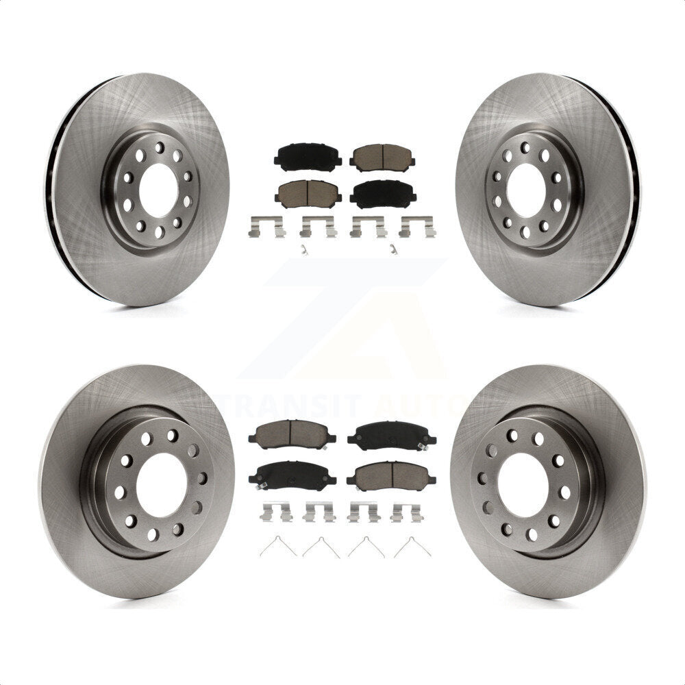 Front Rear Disc Brake Rotors And Ceramic Pads Kit For 2013-2016 Dodge Dart K8C-101146 by Transit Auto