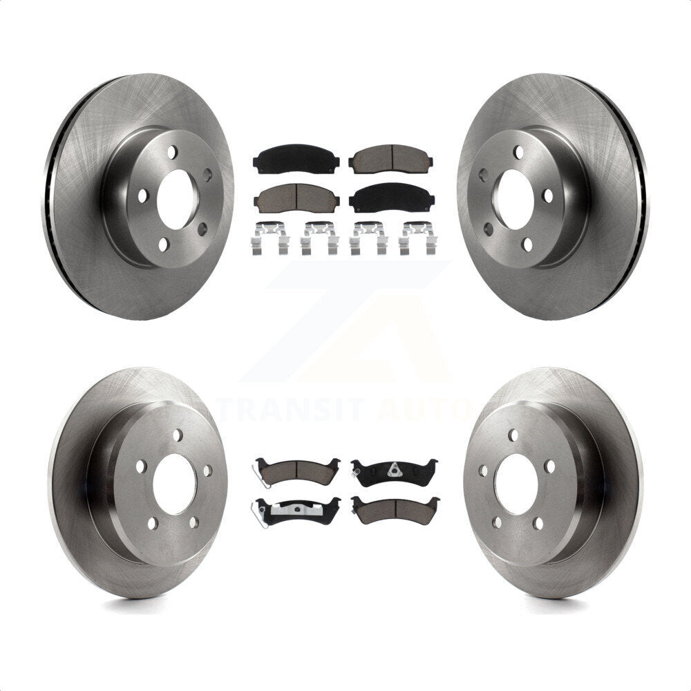 Front Rear Disc Brake Rotors And Ceramic Pads Kit For Ford Explorer Sport Trac 4WD K8C-101166 by Transit Auto