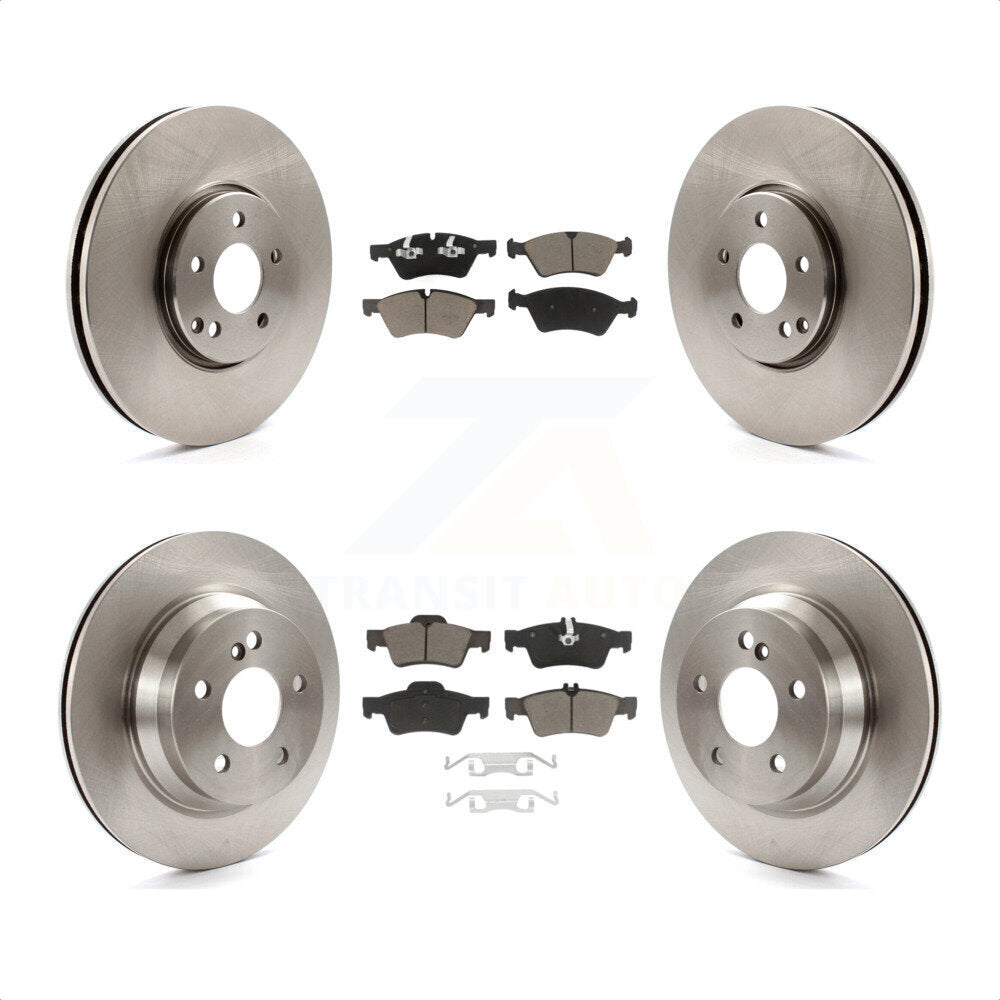 Front Rear Disc Brake Rotors And Ceramic Pads Kit For Mercedes-Benz E550 AWD K8C-101179 by Transit Auto