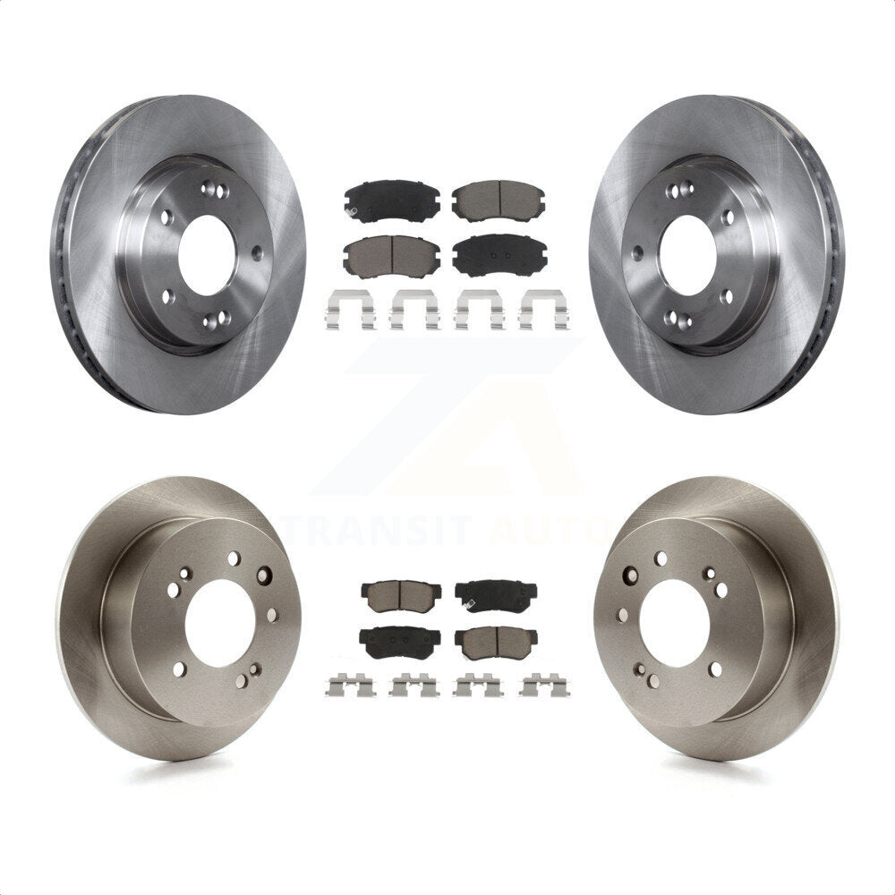 Front Rear Disc Brake Rotors And Ceramic Pads Kit For Hyundai Elantra K8C-101186 by Transit Auto