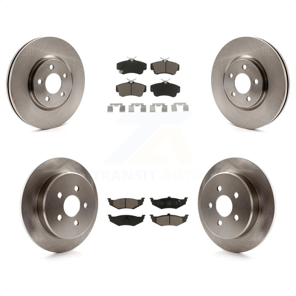 Front Rear Disc Brake Rotors And Ceramic Pads Kit For Chrysler PT Cruiser Dodge Neon K8C-101219 by Transit Auto