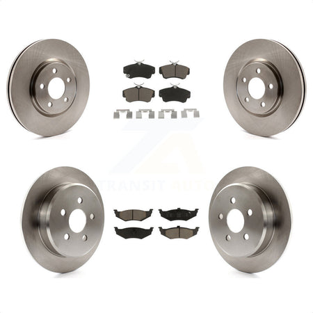 Front Rear Disc Brake Rotors And Ceramic Pads Kit For 2007 Chrysler PT Cruiser Turbocharged K8C-101221 by Transit Auto