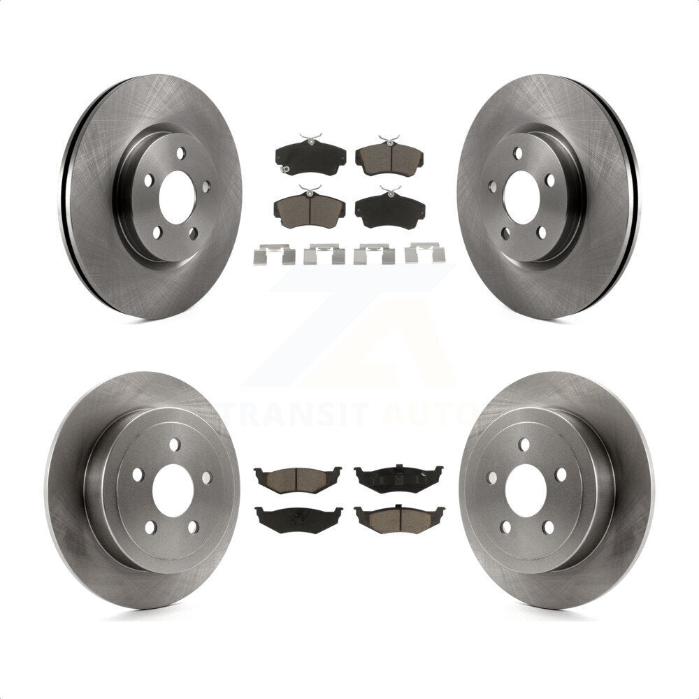 Front Rear Disc Brake Rotors And Ceramic Pads Kit For Chrysler PT Cruiser K8C-101222 by Transit Auto