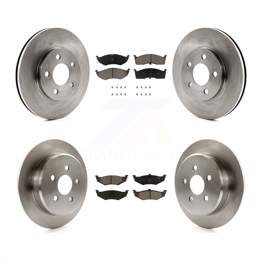 Front Rear Disc Brake Rotors And Ceramic Pads Kit For Neon Dodge Plymouth Chrysler K8C-101224 by Transit Auto