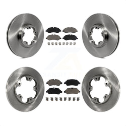 Front Rear Disc Brake Rotors And Ceramic Pads Kit For Ford Transit-250 Transit-350 Transit-150 With 5 Lug Wheels Without 4600 Lb Axle K8C-101235