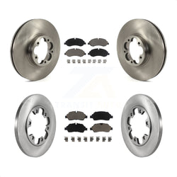 Front Rear Disc Brake Rotors And Ceramic Pads Kit For 2015-2019 Ford Transit-350 HD With 6 Lug Wheels K8C-101236