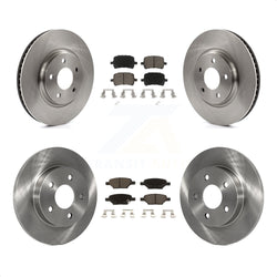 Front Rear Disc Brake Rotors And Ceramic Pads Kit For Chevrolet Malibu Pontiac G6 Cobalt Saturn Aura G5 K8C-101242