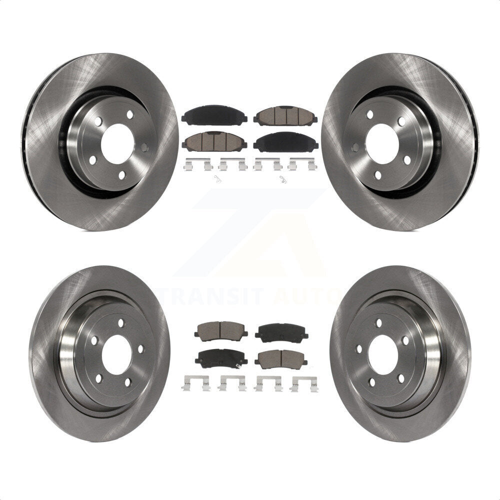 Front Rear Disc Brake Rotors And Ceramic Pads Kit For Ford Mustang K8C-101246 by Transit Auto