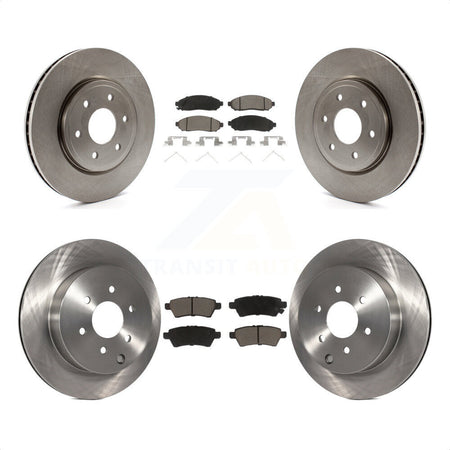 Front Rear Disc Brake Rotors And Ceramic Pads Kit For Nissan Pathfinder K8C-101250 by Transit Auto