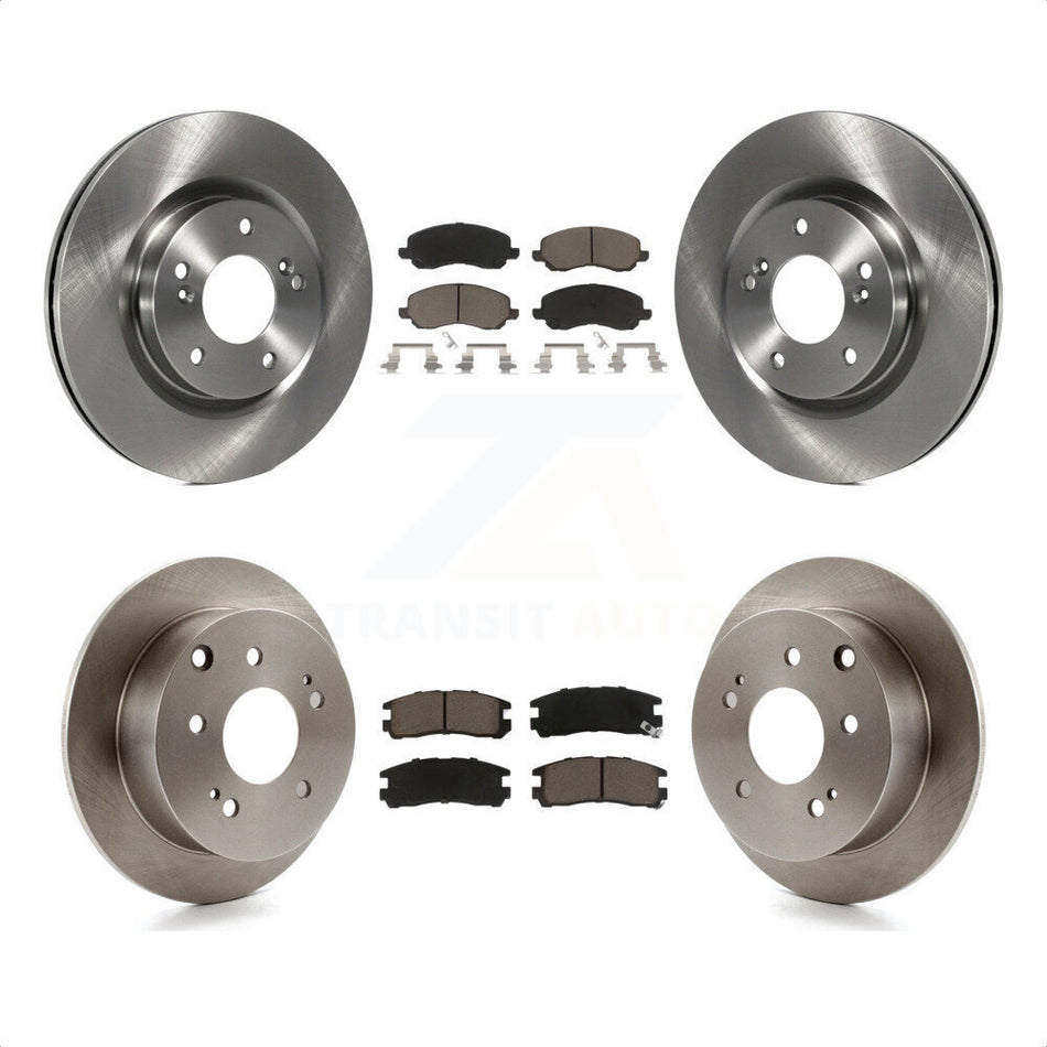 Front Rear Disc Brake Rotors And Ceramic Pads Kit For Mitsubishi Galant Eclipse K8C-101255 by Transit Auto