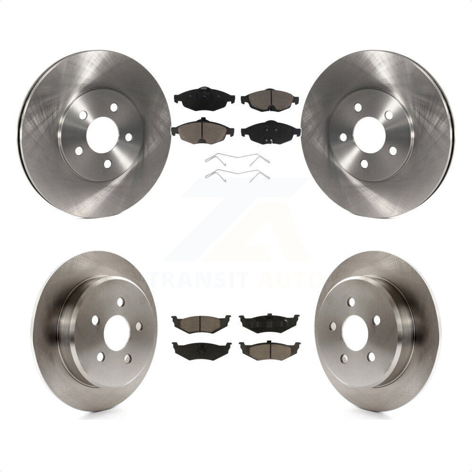 Front Rear Disc Brake Rotors And Ceramic Pads Kit For Chrysler Sebring Dodge Stratus K8C-101257 by Transit Auto