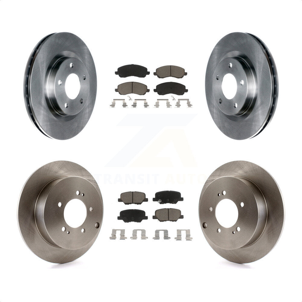 Front Rear Disc Brake Rotors And Ceramic Pads Kit For 2013 Mitsubishi Outlander 3.0L K8C-101263 by Transit Auto