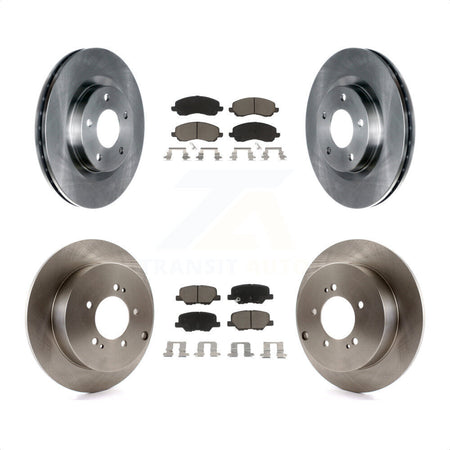 Front Rear Disc Brake Rotors And Ceramic Pads Kit For 2013 Mitsubishi Outlander 3.0L K8C-101263 by Transit Auto