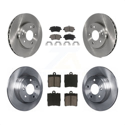 Front Rear Disc Brake Rotors And Ceramic Pads Kit For Mercedes-Benz C230 C240 K8C-101265