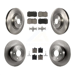 Front Rear Disc Brake Rotors And Ceramic Pads Kit For Mercedes-Benz C230 C320 SLK350 K8C-101267