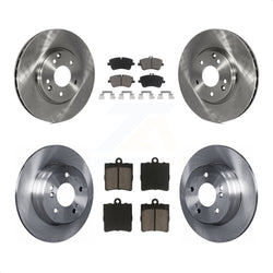 Front Rear Disc Brake Rotors And Ceramic Pads Kit For Mercedes-Benz SLK280 SLK300 K8C-101268