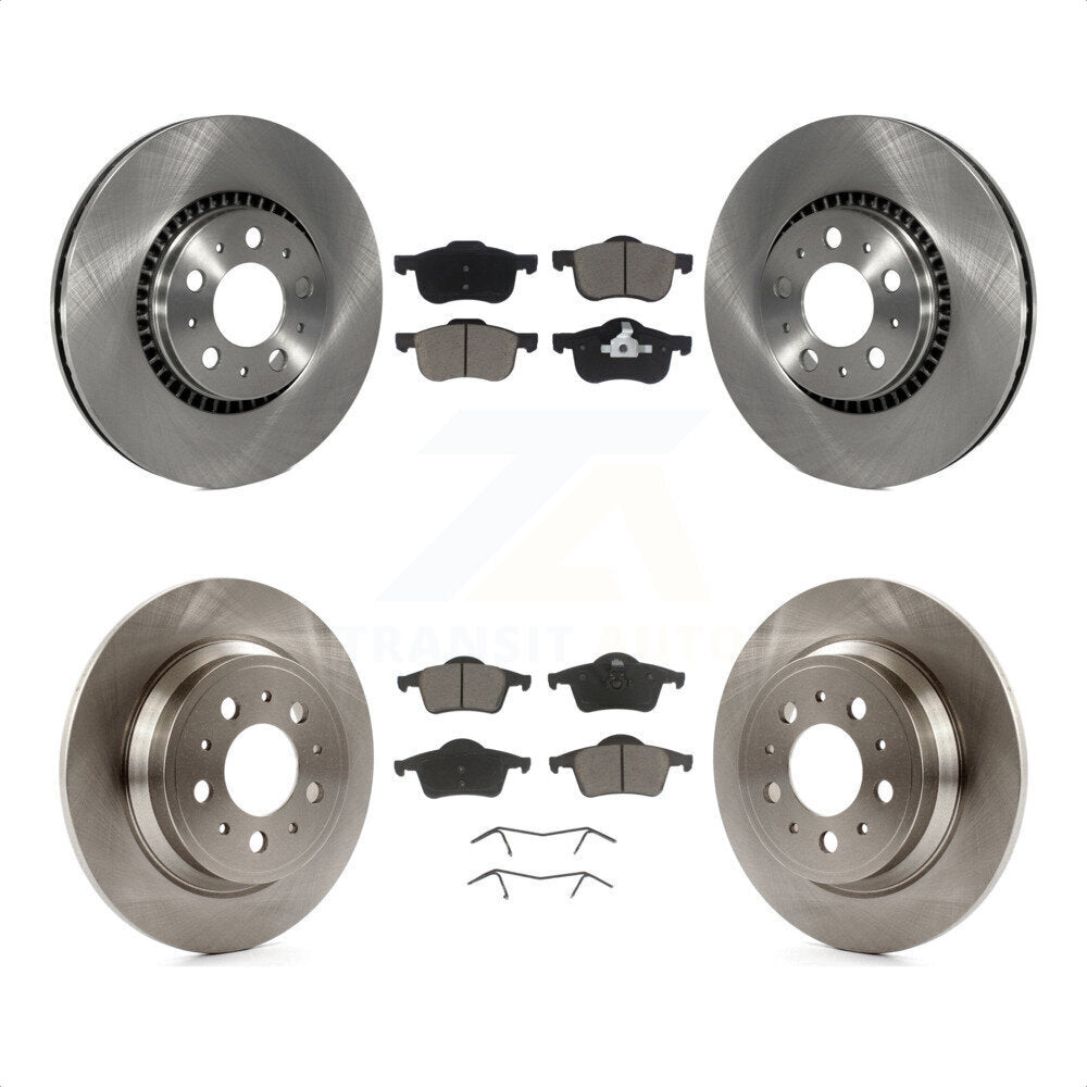 Front Rear Disc Brake Rotors And Ceramic Pads Kit For Volvo S60 V70 XC70 S80 K8C-101272 by Transit Auto