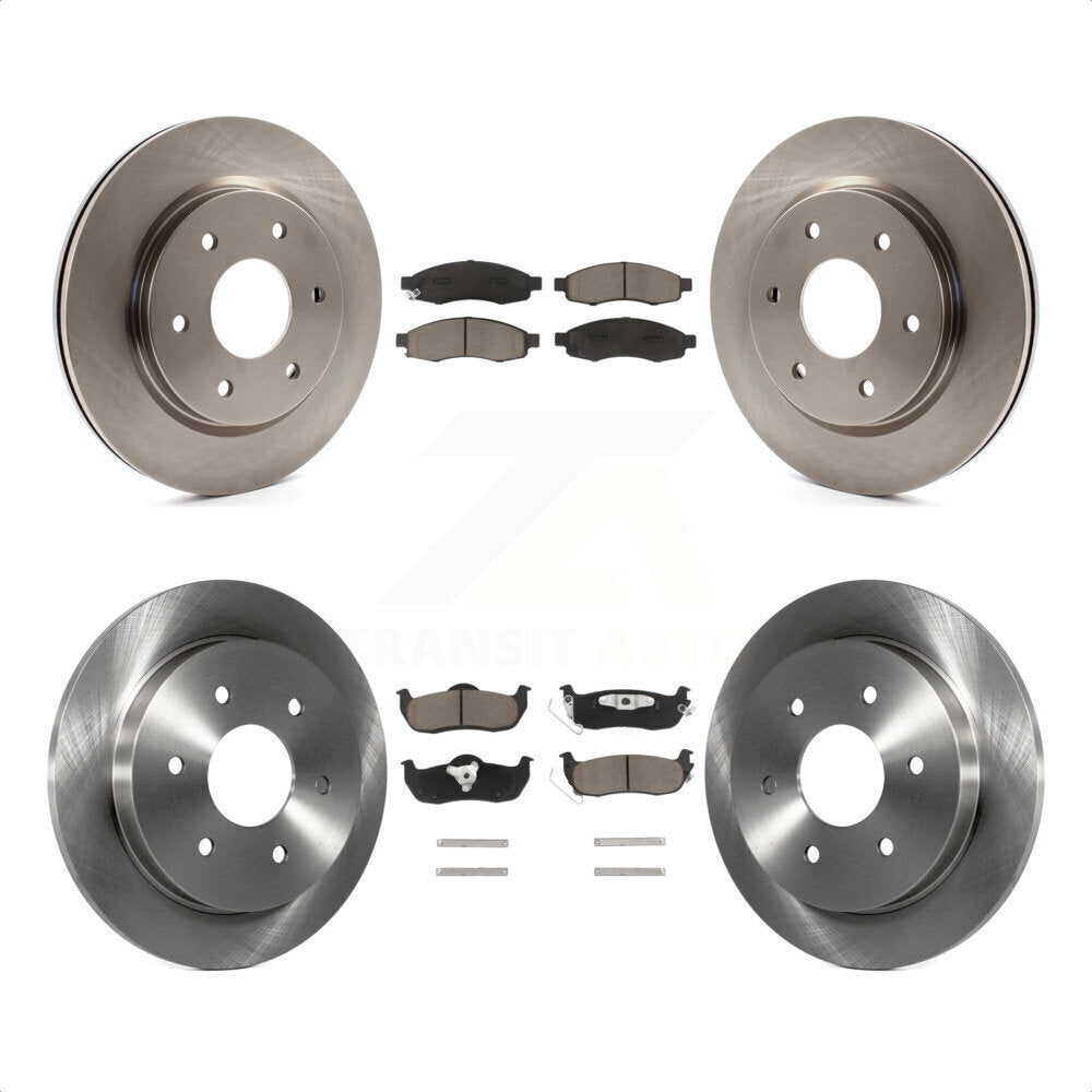 Front Rear Disc Brake Rotors And Ceramic Pads Kit For Nissan TITAN Armada INFINITI QX56 K8C-101276 by Transit Auto