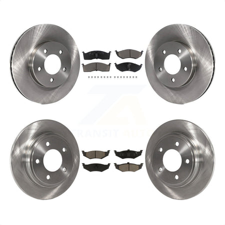 Front Rear Disc Brake Rotors And Ceramic Pads Kit For Chrysler Dodge Intrepid 300M Concorde LHS K8C-101280 by Transit Auto