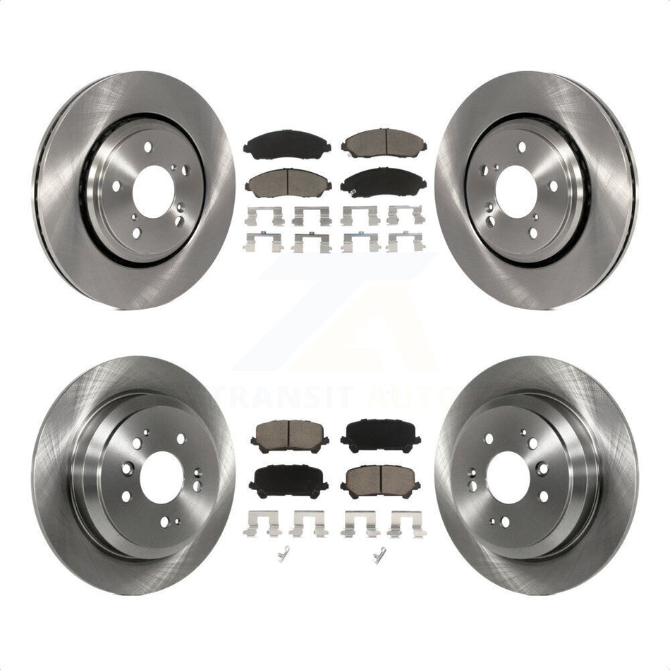 Front Rear Disc Brake Rotors And Ceramic Pads Kit For Honda Pilot Ridgeline K8C-101283 by Transit Auto