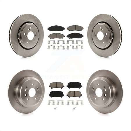 Front Rear Disc Brake Rotors And Ceramic Pads Kit For 2014-2016 Acura MDX K8C-101284 by Transit Auto